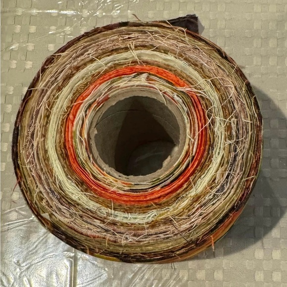 New handmade Round Fall Autumn Jelly Roll Rug - Picture 5 of 7